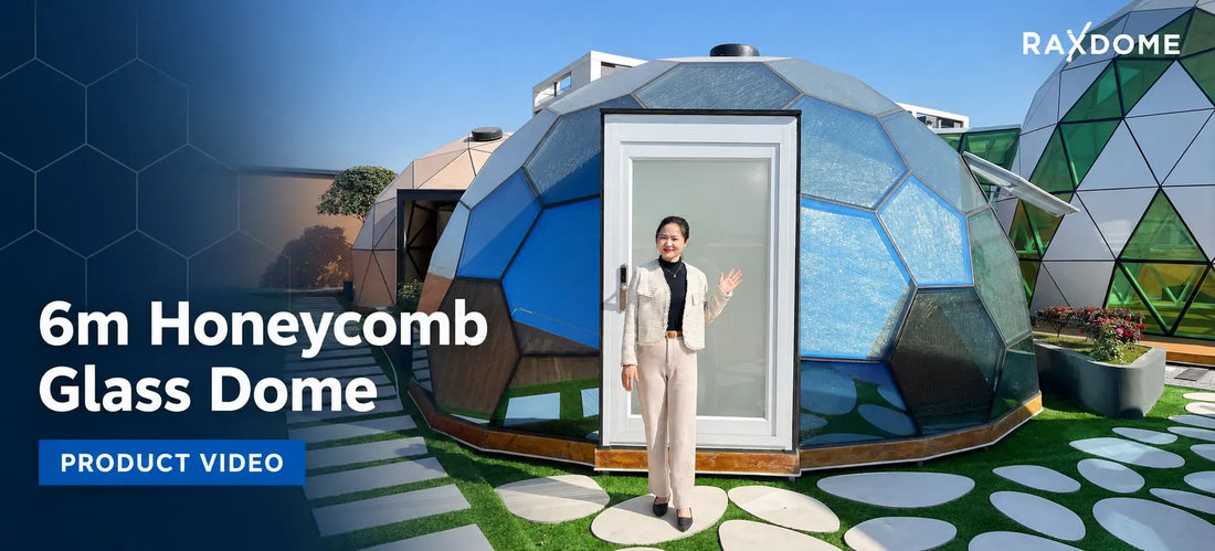 6m honeycomb glass dome