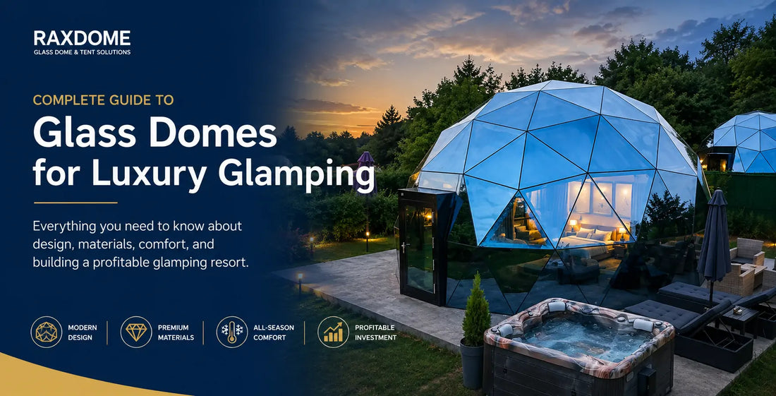 glass domes for luxury glamping