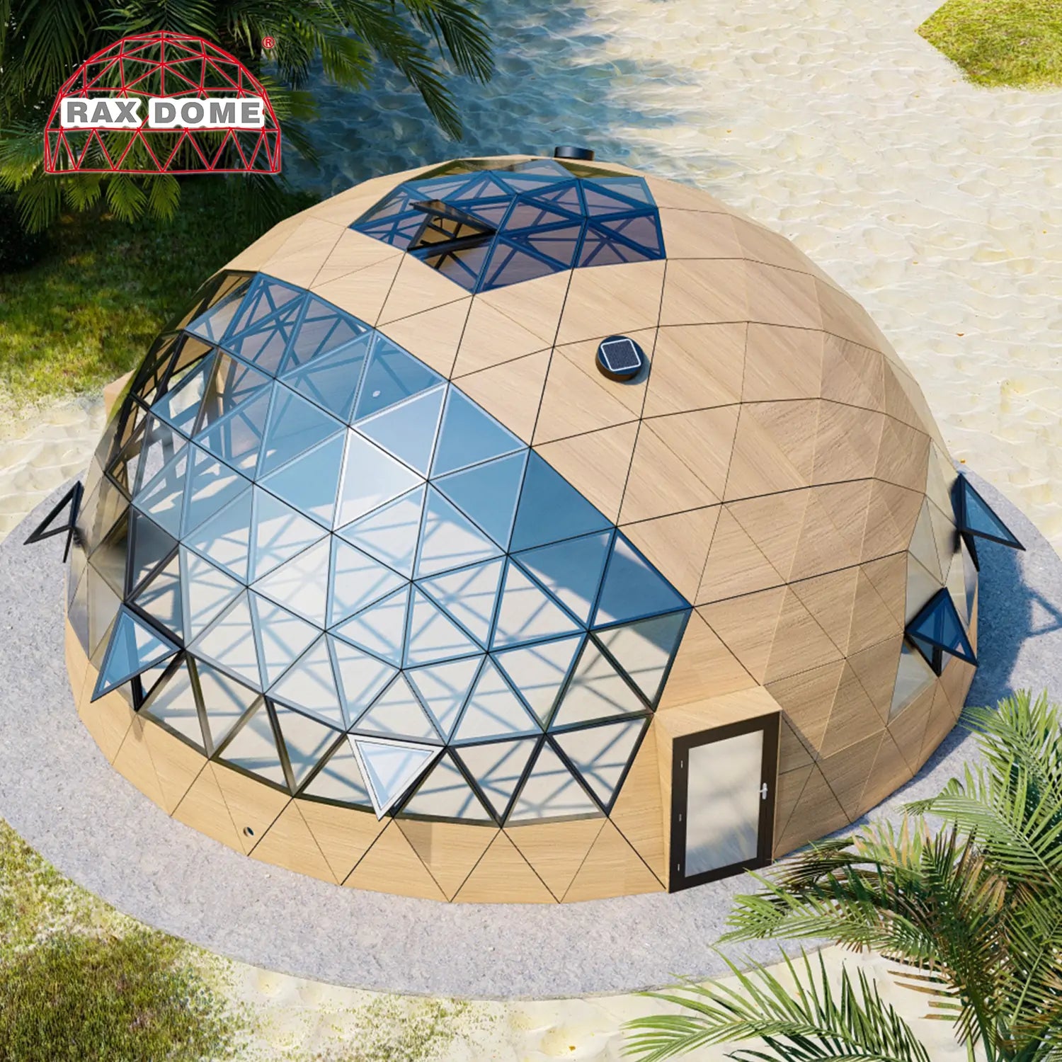 12M Wooden Glass Dome Pavilion for Wine Exhibitions, Boutique Events &amp; Commercial Spaces | France Project