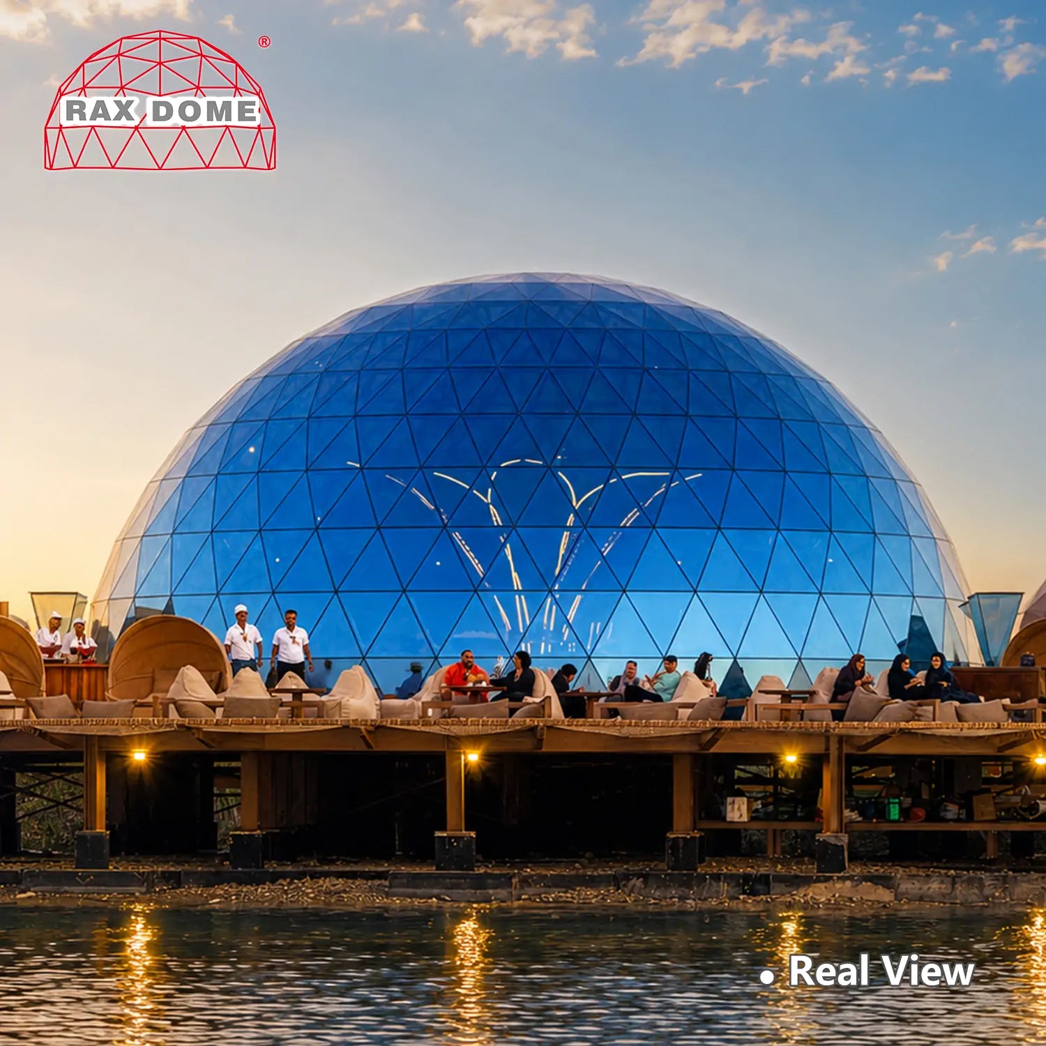 15M glass dome