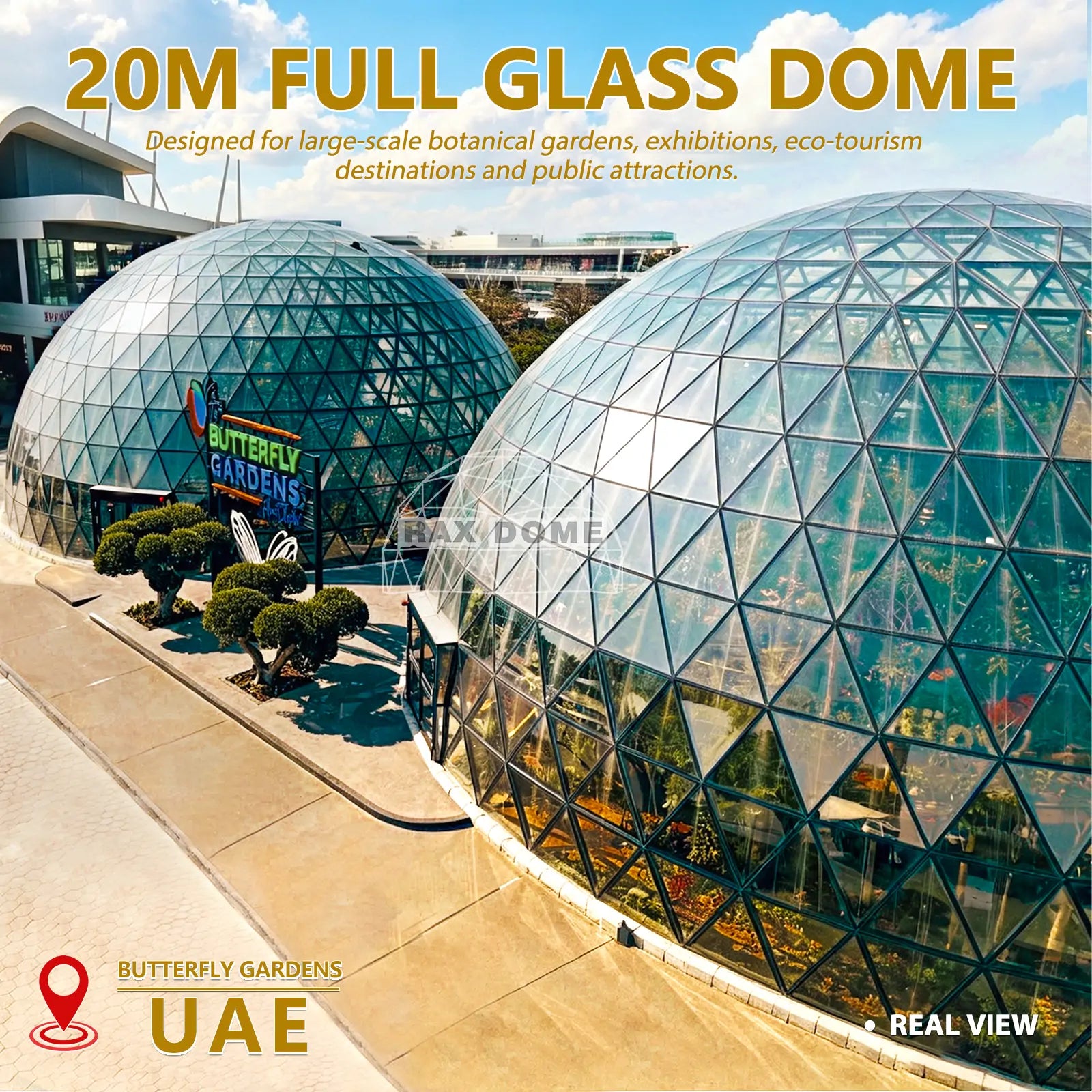 20m glass domes in UAE