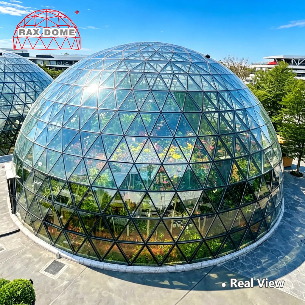 20m large glass domes
