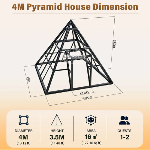 4m pyramid house