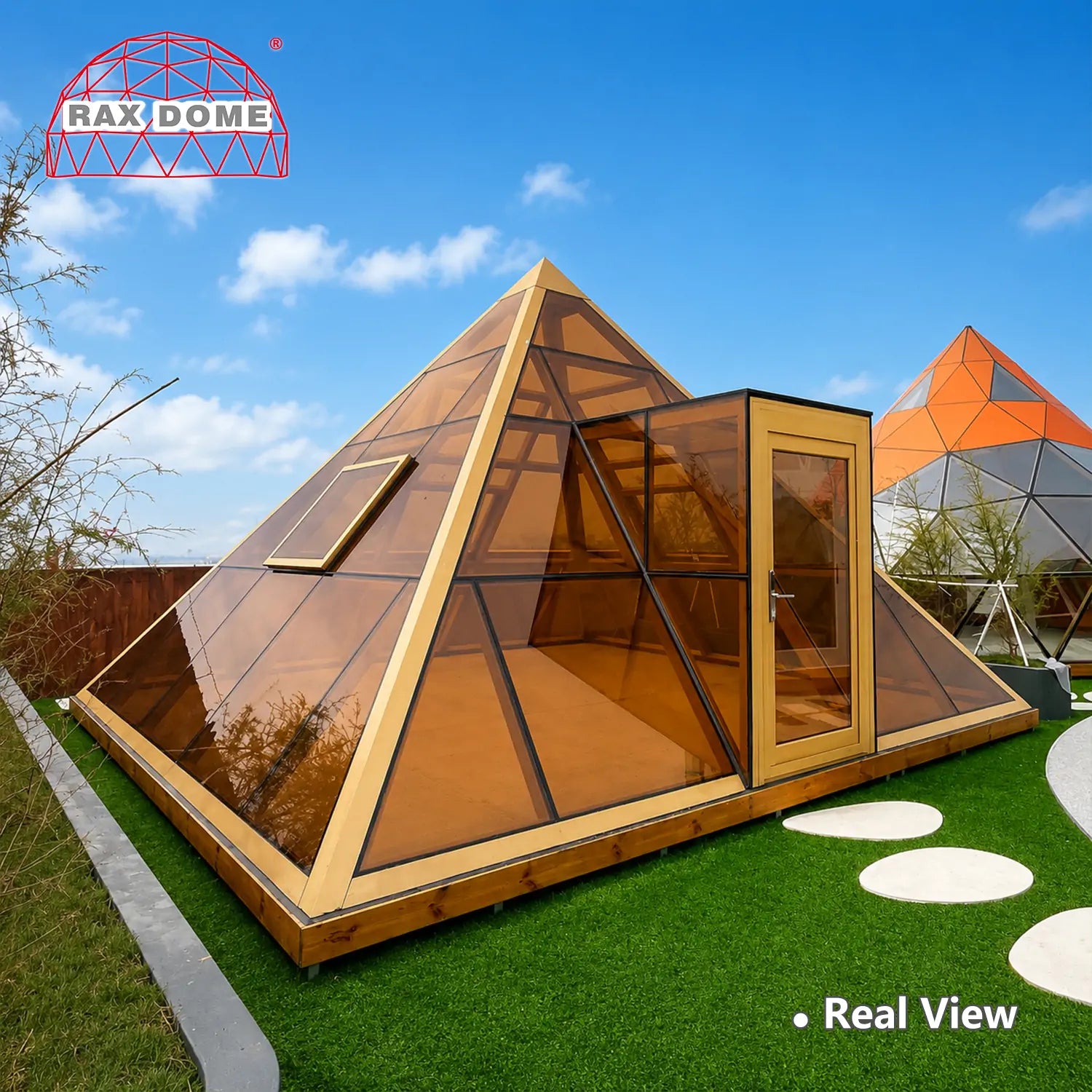 6m pyramid glass house