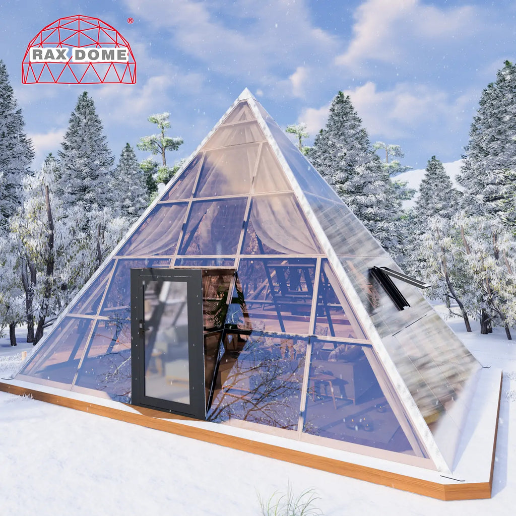 6m pyramid glass house