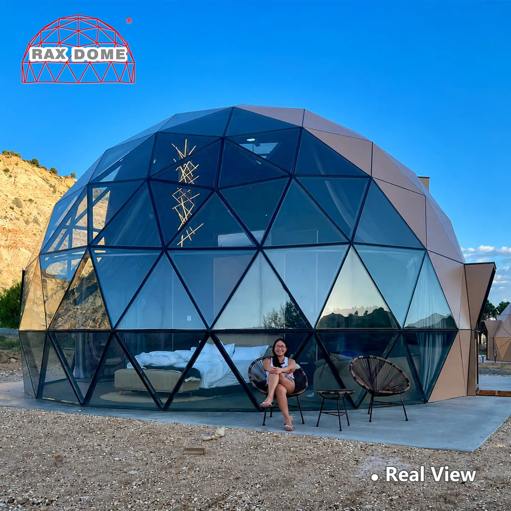 7.2M wooden glass dome