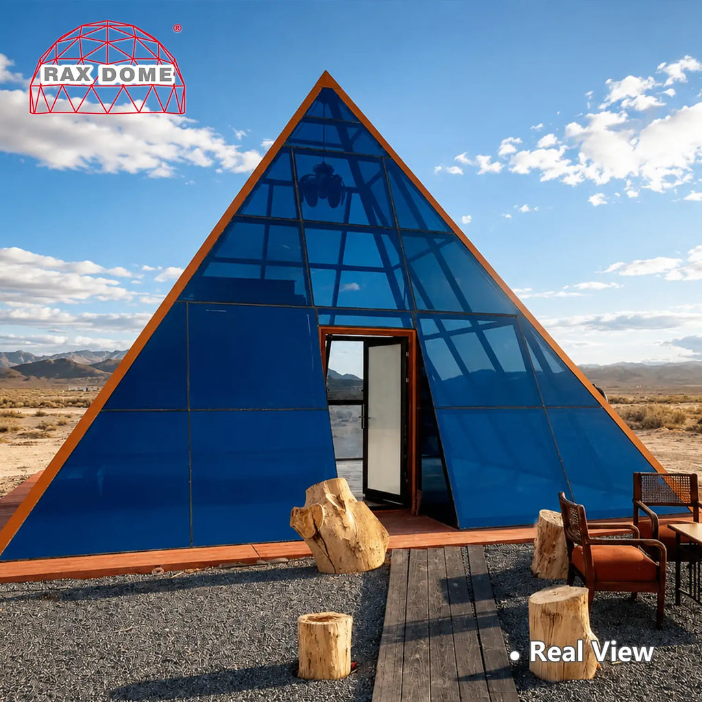 pyramid glass house
