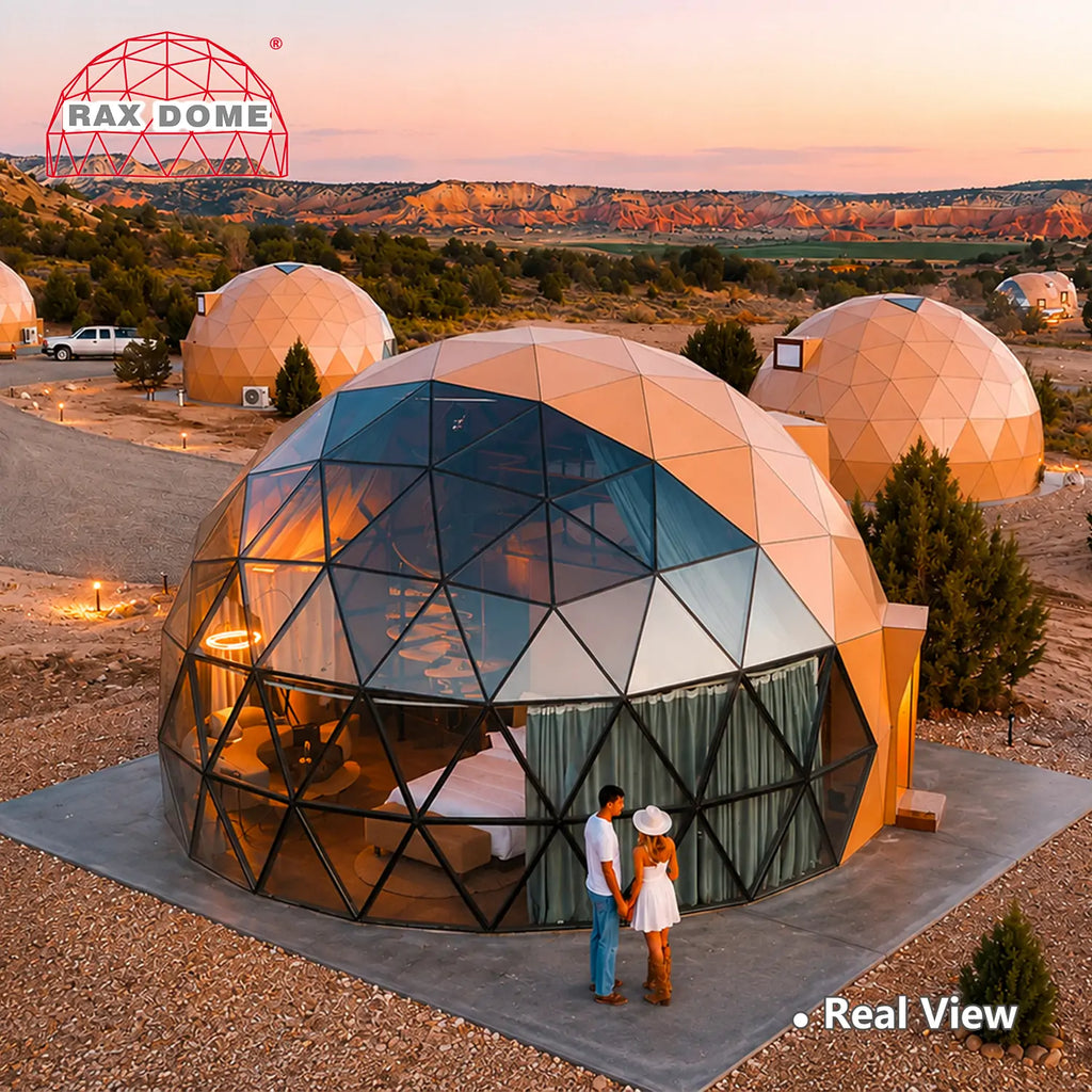 8.5m wooden glass dome