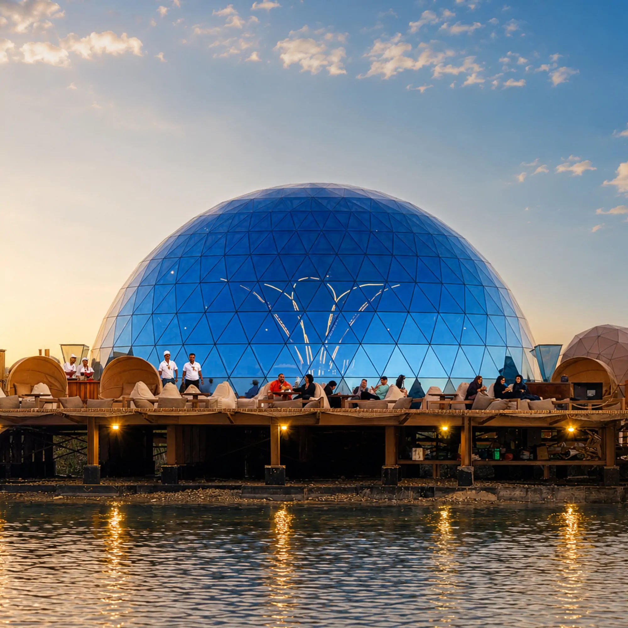 Big Geodesic Glass Dome