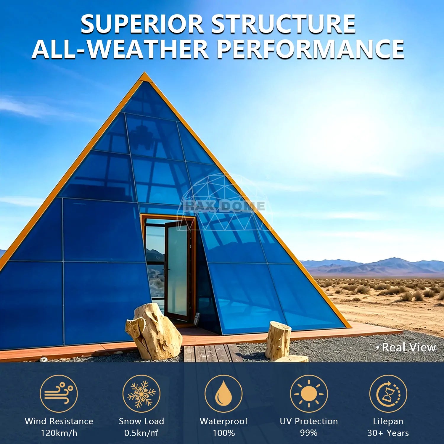 pyramid glass house in USA