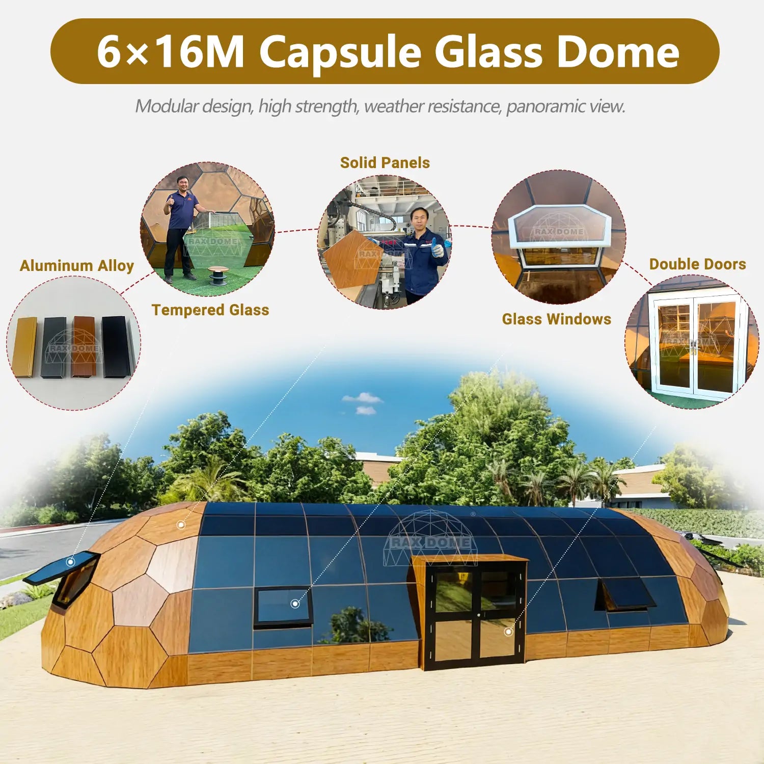 capsule glass dome