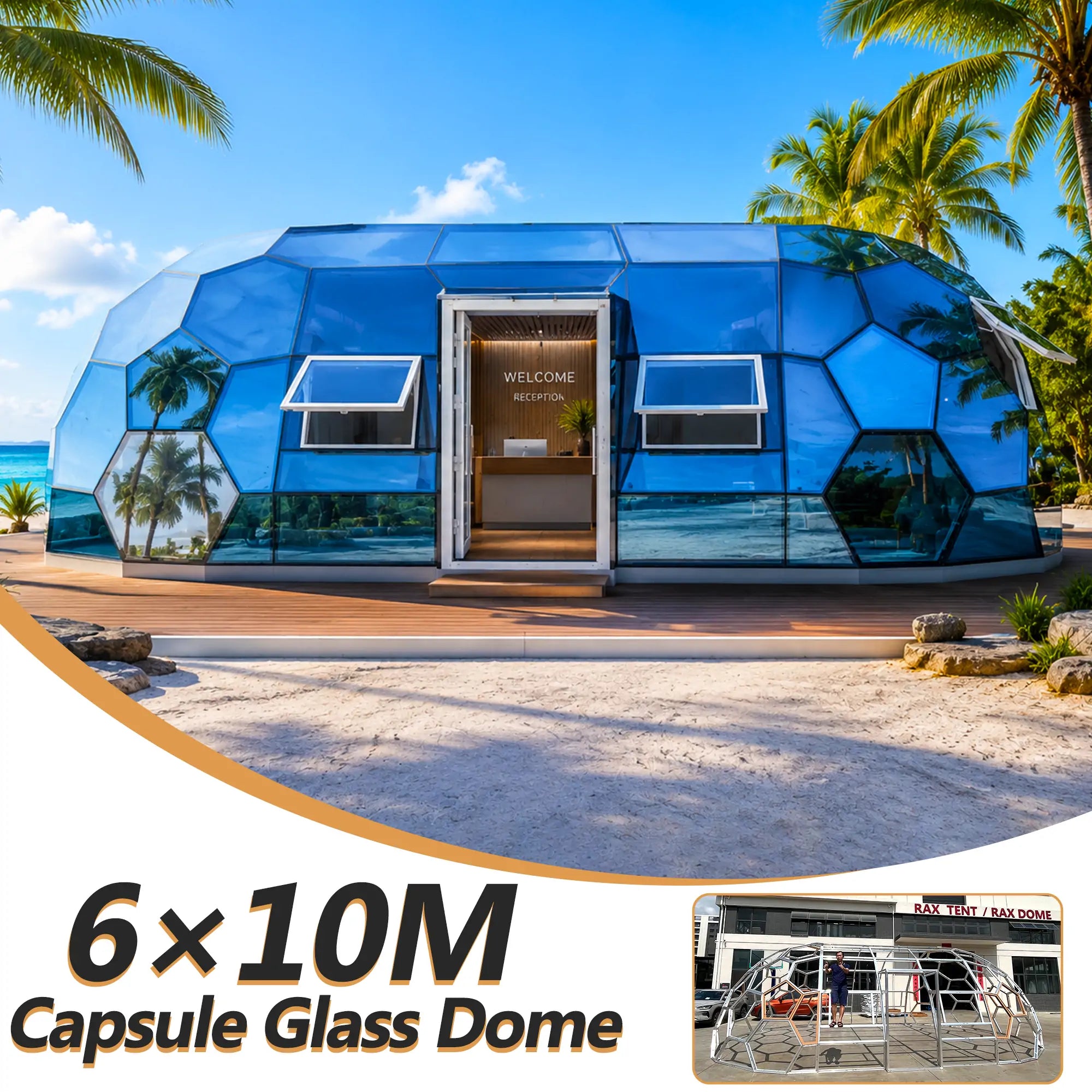 capsule glass house