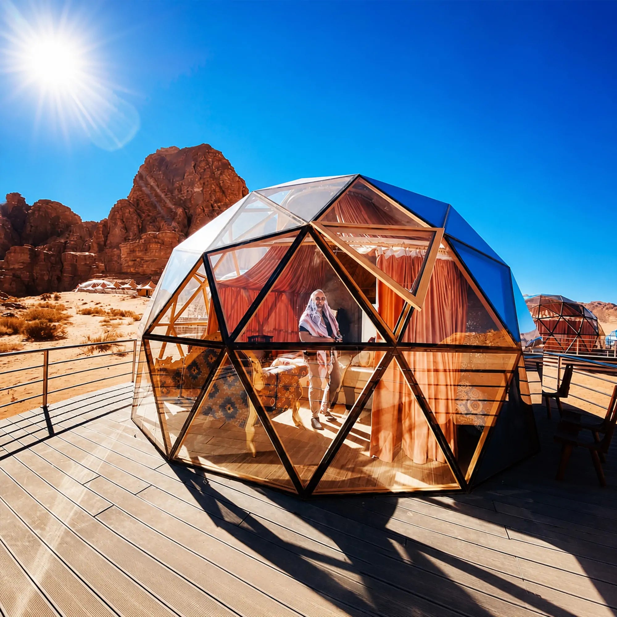 Full Tempered Glass Dome House