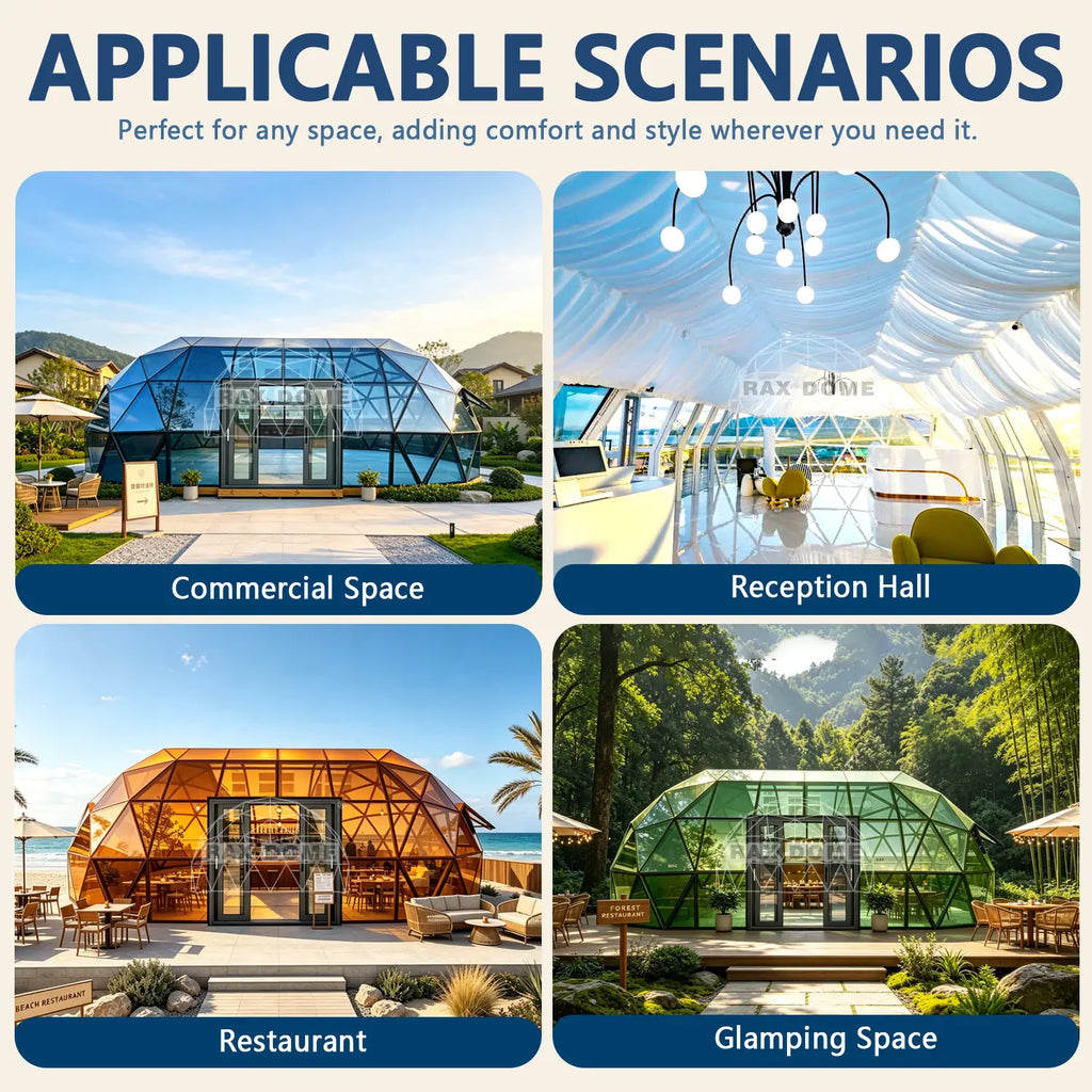 glass capsule house for glamping