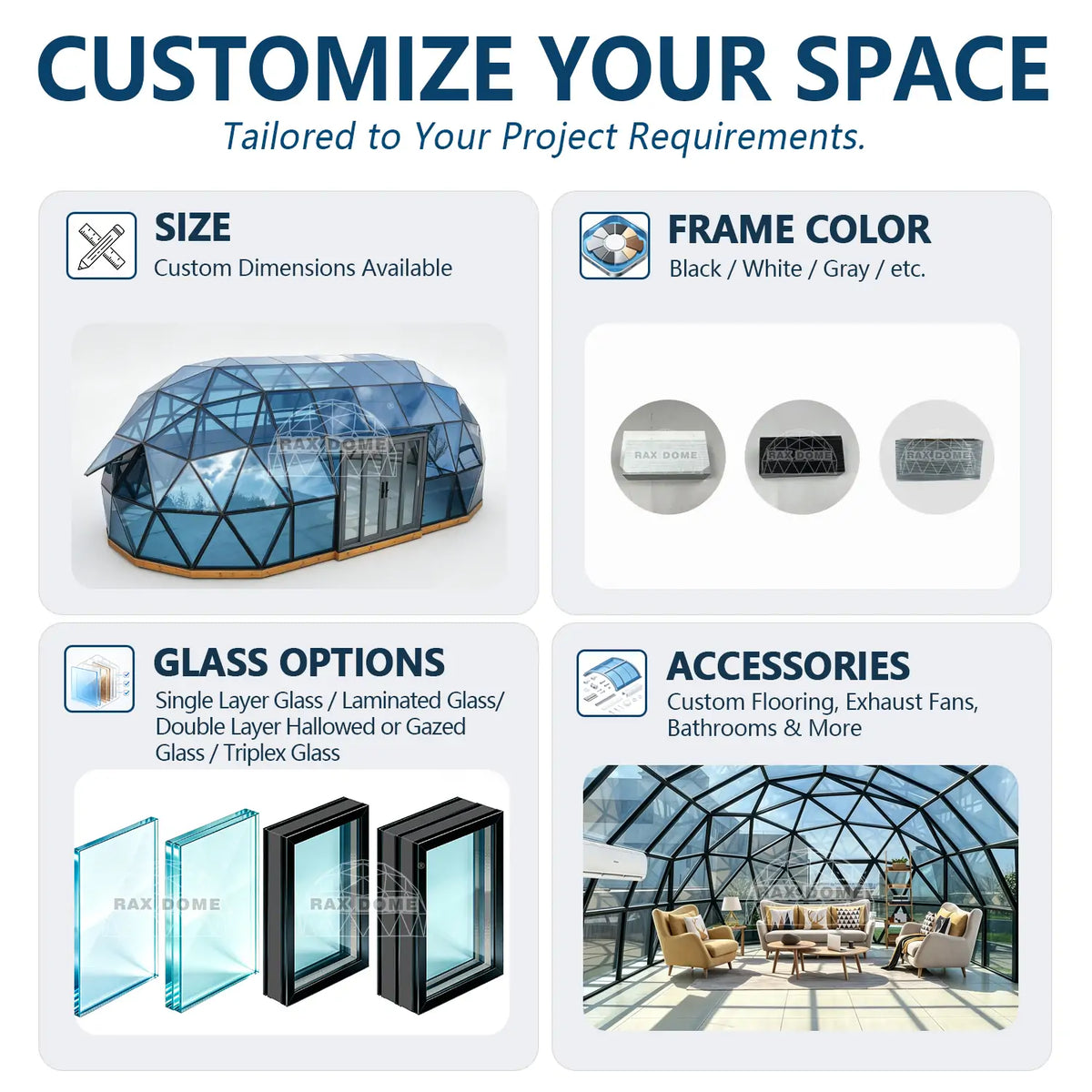 glass capsule house for resorts