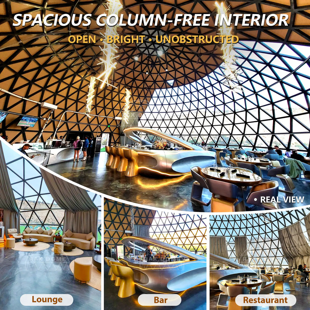 20m glass dome for reception