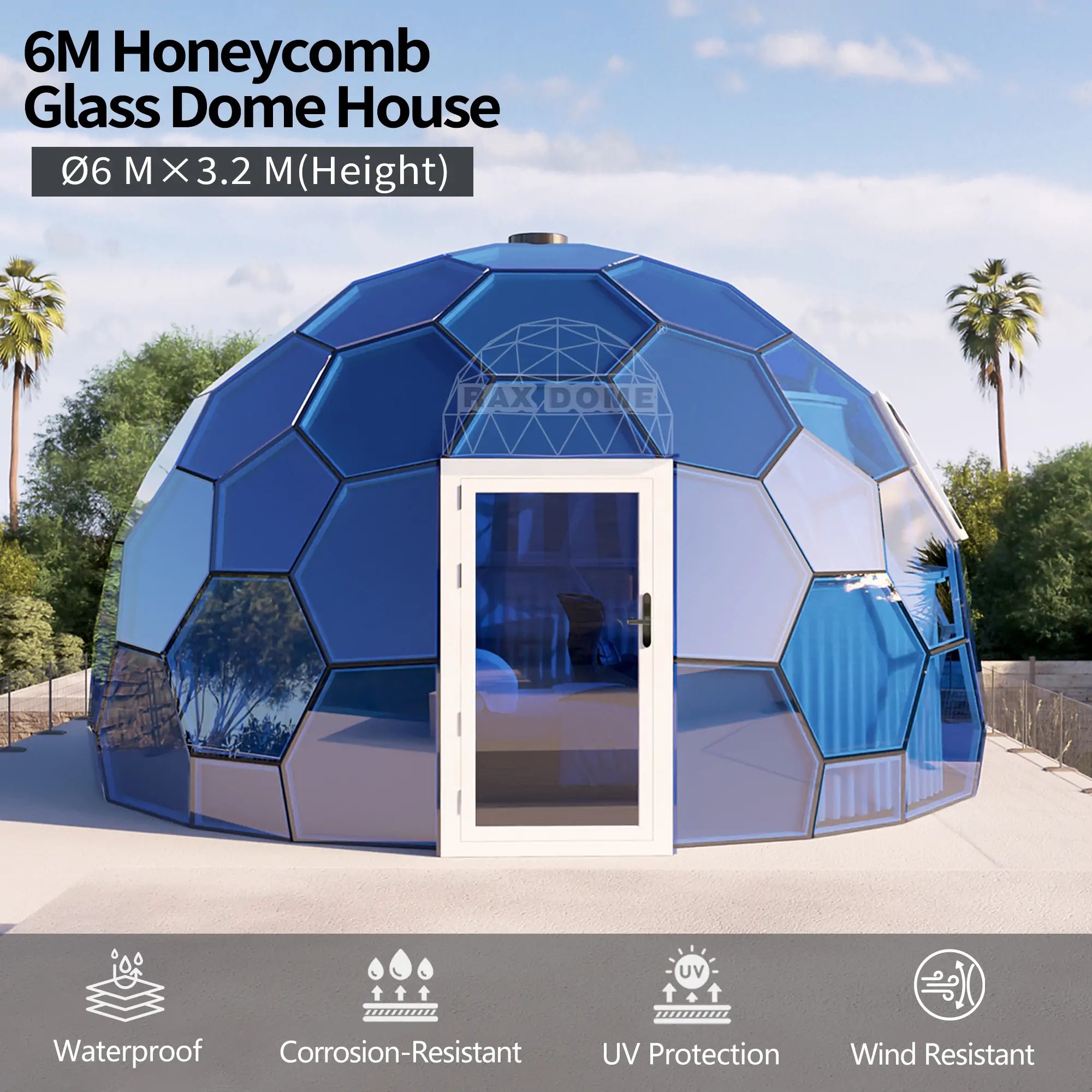 glass dome house