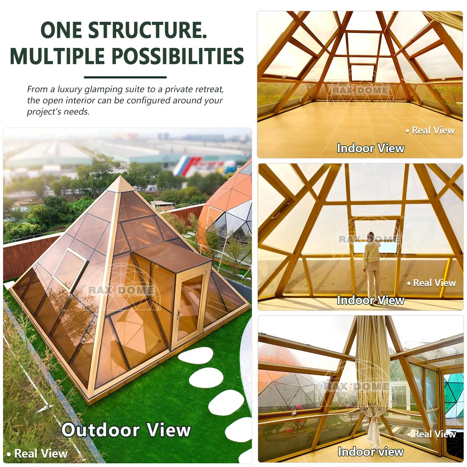 glass pyramid house