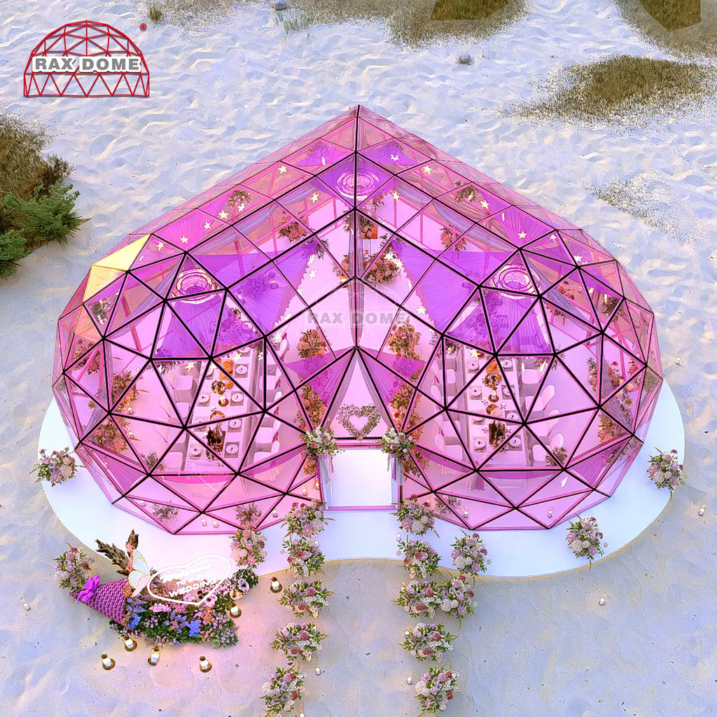 heart glass dome
