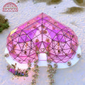 heart glass dome