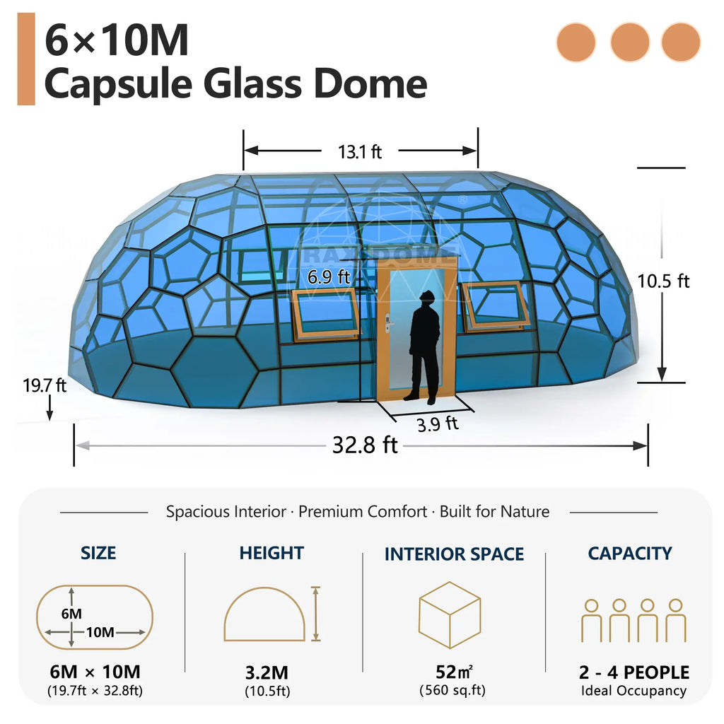 oval glass house