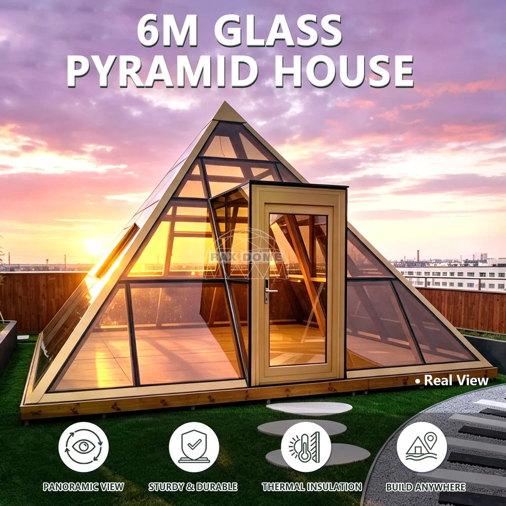 pyramid glass house