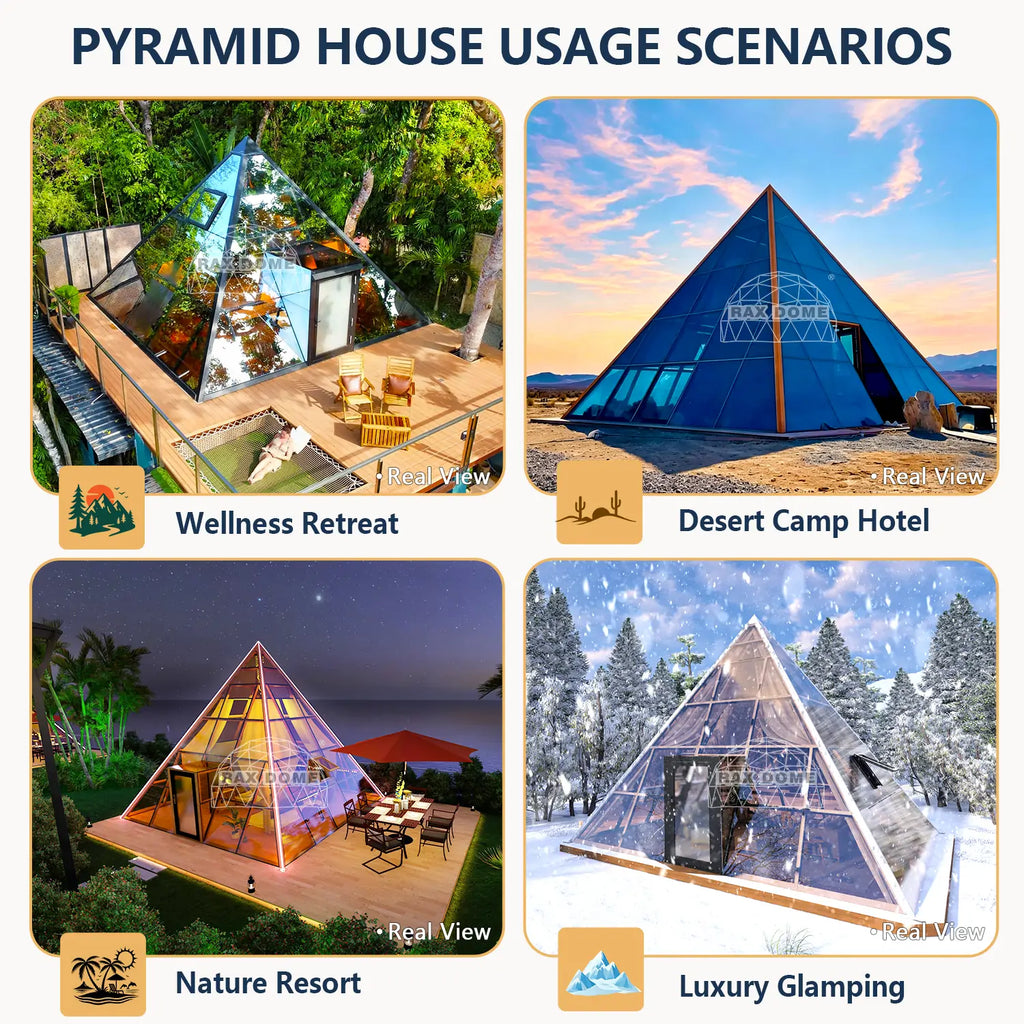 pyramid glamping pod