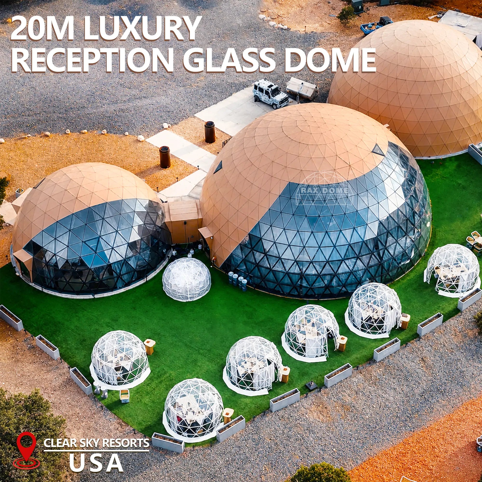 reception glass domes